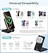 Folding Wireless Charging Stand, Magnetic 15W Fast Charging Station Mag-Safe Travel Lightweight Charger Compatible for iPhone 17/16/16 Pro/16 Pro Max/16 Plus/15/14/13/12 Series, AirPods 4/3