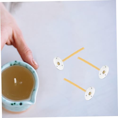Lurrose Mechas para Velas 100 unidades fibra natural miniatura 6