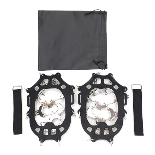 32 Spikes Ice Grips Crampons Traction Cleats Anti Slip Ice Cleats Snow Grips for Winter Outdoor Activities