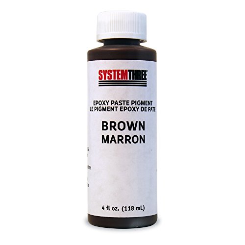 System Three 3202A06 Brown Paste Pigment Coating, 4 oz. Jar