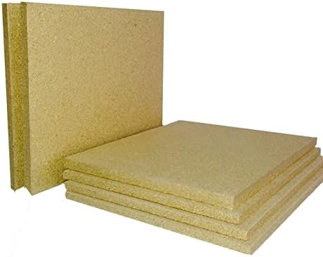 Firebrick Fire Board Heat Proof Brick Vermiculite Fireboard 240 X 303 X 25MM Coals 4 You, Beige