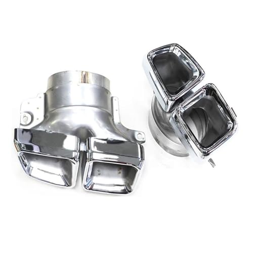 Mise à niveau échappement Benz W218 sorties quad argentées pour CLS 300-500