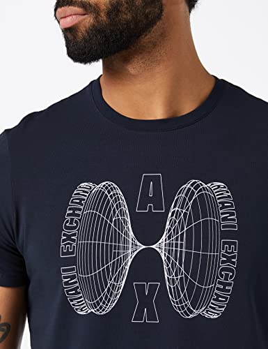 ARMANI EXCHANGE revolving T-Shirt, Blu Navy, XL