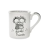 Enesco Children of the Inner Light Friends Girls Stoneware Gift Mug, 16 oz.