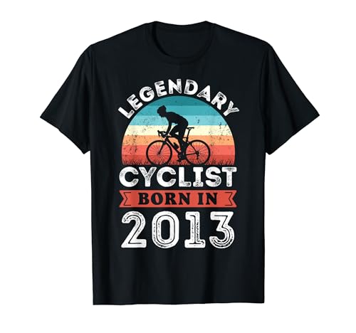 Ciclista legendario nacido en 2013 | Regalos de décimo cumpleaños | Ciclismo Camiseta