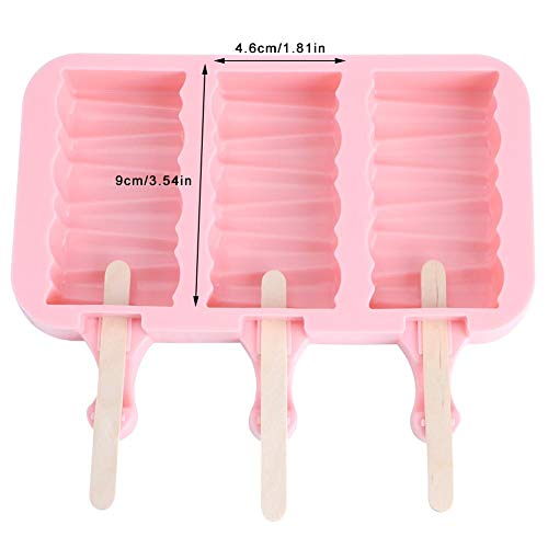 Conjunto de moldes de picolé, molde de sorvete feito em casa, molde oval de sorvete para crianças, f