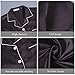 Ronony Two Piece Pajama Set For Women Long Sleeve Sleepwear Soft Fashion Satin Nightwear Fall Button Down Loungewear Clothes Black