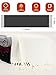 NevEND Men Women Winter Warm Cashmere Feel Winter Scarf Plain Soft Warp Fashion Long Shawl (White)