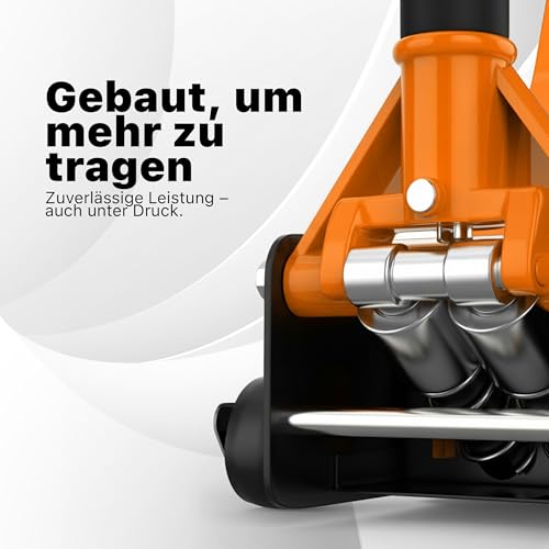 Springer 2,5T Rangierwagenheber HRW 25LS – Quicklift Hydraulik Wagenheber & Autoheber mit Ablage &...