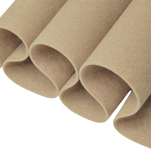 FabricLA acrylic felt fabric by the yard, taupe, 72 wide, 1.6mm