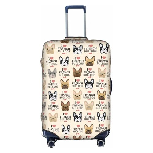 Housse de valise XL polyester à motif chien pour voyage