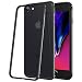 RANVOO iPhone 8 Premium Bumper Case, Compatible with iPhone 7, Flexible Protective Aluminum TPU Hybrid Bumper Frame [Support Wireless Charging] for Apple iPhone 8 and iPhone 7, JET BLACK [ARMOR]