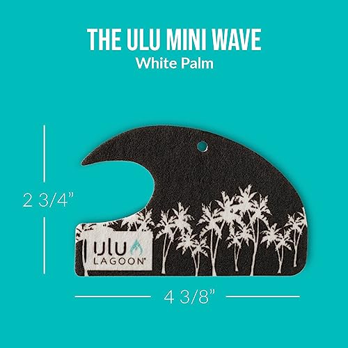 Ulu Lagoon Hanging Car Air Freshener | Tropical Beach Coconut Surf Wax Scent Mini Wave thumb #4
