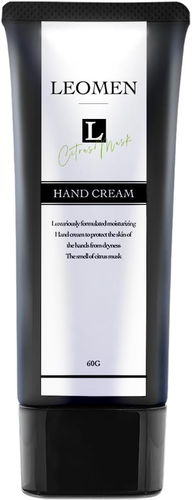 LEOMEN ハンドクリーム メンズ 60g シトラスムスク の 香り 保湿 乾燥肌 無添加 日本製 男性 ムスク ギフト プレゼント ユニセックス ベタつかない いい匂い 乾燥 クリーム