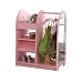 KidKraft 12510 Wooden Fashion Pretend Dress-Up Station Children's Furniture with Storage and Mirror - Pink