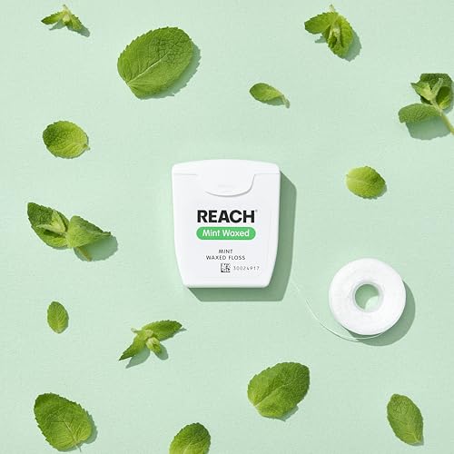 Reach Waxed Dental Floss, 115Yd 3 Pack, 2X More Value, Mint, Pfas-Free, Plaque Remover, Shred Resistant thumb #2