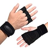 Generic Fitness Handschuhe Turnhandschuhe Cross Training Handschuhe Fingerlose Gewichtheberhandschuhe Für Männer Frauen Sporthandschuhe (Farbe : Black, Size : L)