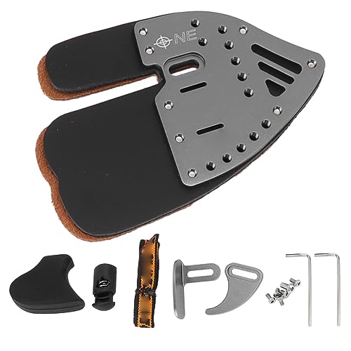 Protetor de Dedo de Arco e Flecha, Aba de Dedo de Arco e Flecha Design Ergonômico Preto Cinza Couro