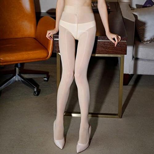 Medias sexys para Mujer, Tallas Grandes, Medias elásticas, Aceite Sexy, Brillo Brillante, Pantimedias, Hilos, Medias Marrones Brillantes, Danza, Fitness, Manguera Opaca (DA)