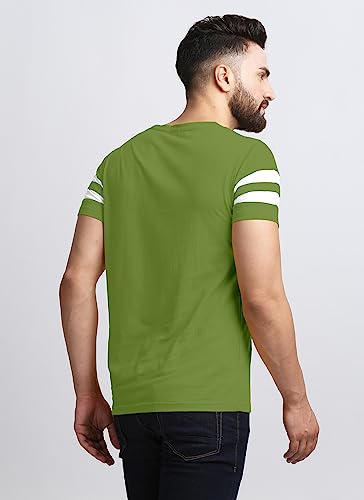 Image of AUSK T-shirt for Mens Double Stripes on Chest