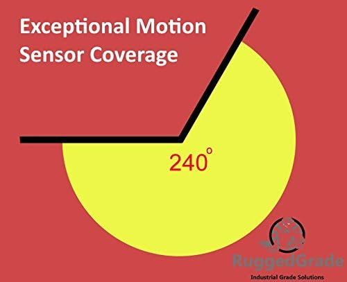 Miniatura 2 de RuggedGrade Turin II Series - Luz LED de seguridad de 30 vatios - Luz de pared de movimiento - 3600 lúmenes, sensor de 240 grados - Carcasa de