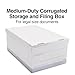 Staples Medium Duty File Box, Lift Off Lid, Legal, White/Gray, 12/Carton (TR59217)