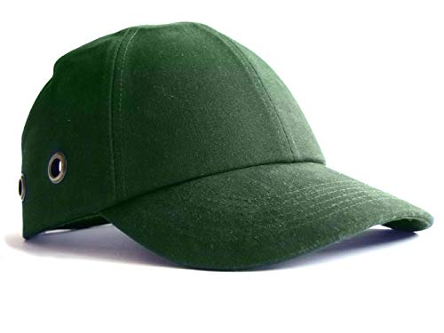 Safety Baseball Cap Hard Hat Bump Cap Green Vented