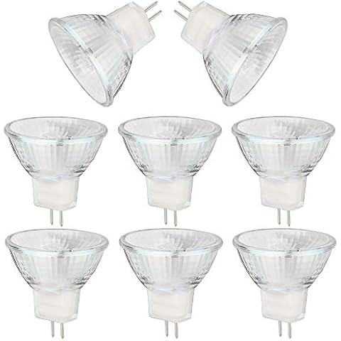 BOGAO MR11 Halogen Light Bulbs, 20W 12V MR11 GU4 Halogen Spot Bulbs Lamp, Warm White,Pack of 8 Cover