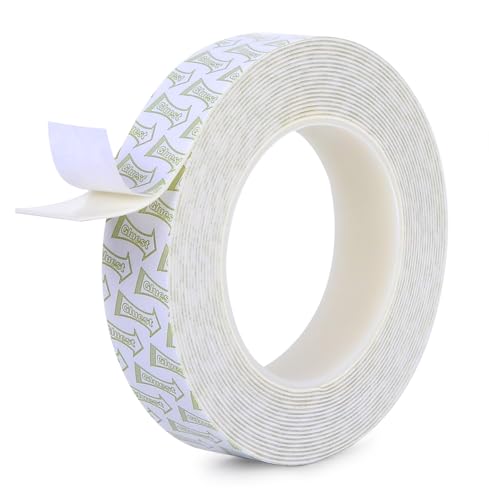 Image of Removable Double Sided Tape for Walls,1IN x 20FT Heavy Duty Mounting Tape, No Damage Wall Tape Damage Free Adhesive Strips Picture Hanging Strips Poster Strips Decor Home Office School Dorm