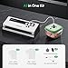 FRESKO Automatic Vacuum Sealer for Food with 95 kPa Powerful Suction, Compact Food Sealer machine Starter Kit with 10 Vacuum Bags for Dry/Moist Food, Sous Vide, Meal Prep