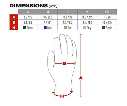 3 Pack Powergrab 41-1475 3/4 Dipped Thermal Hi-Vis Orange/Black Cold Condition Work Gloves, Sizes S-XXL (Extra Large)