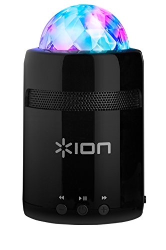 ION Audio Party Starter MK II | Pocket-Sized Bluetooth Speaker with Built-In Beat-Sync Light Show (3W)