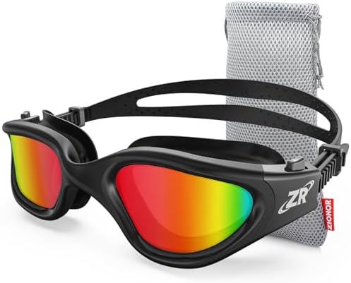 ZIONOR G1 NEW Polarisierte Schwimmbrille für Erwachsene Damen Herren | Beschlagfrei, 100% UV-Schutz, wasserdicht & verstellbares Nasenstück