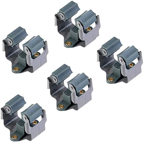 Gerätehalter Besenhalter Wandhalterung, 5 Stück Besen Mop Halter Cover