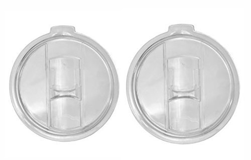 Spill / Splash Proof Resistant Lids with Slider Closure for 30 oz. Tumblers - 2 Pack