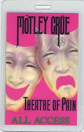 Motley Crue 1985 Theatre Pain Laminated Backstage Pass