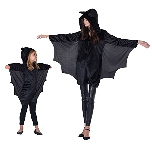 Dress Up America Bat Costume For Kids - Vampire Bat Costume For Girls - Black Bat Jumpsuit Romper With Wings (Medium) #TOP2