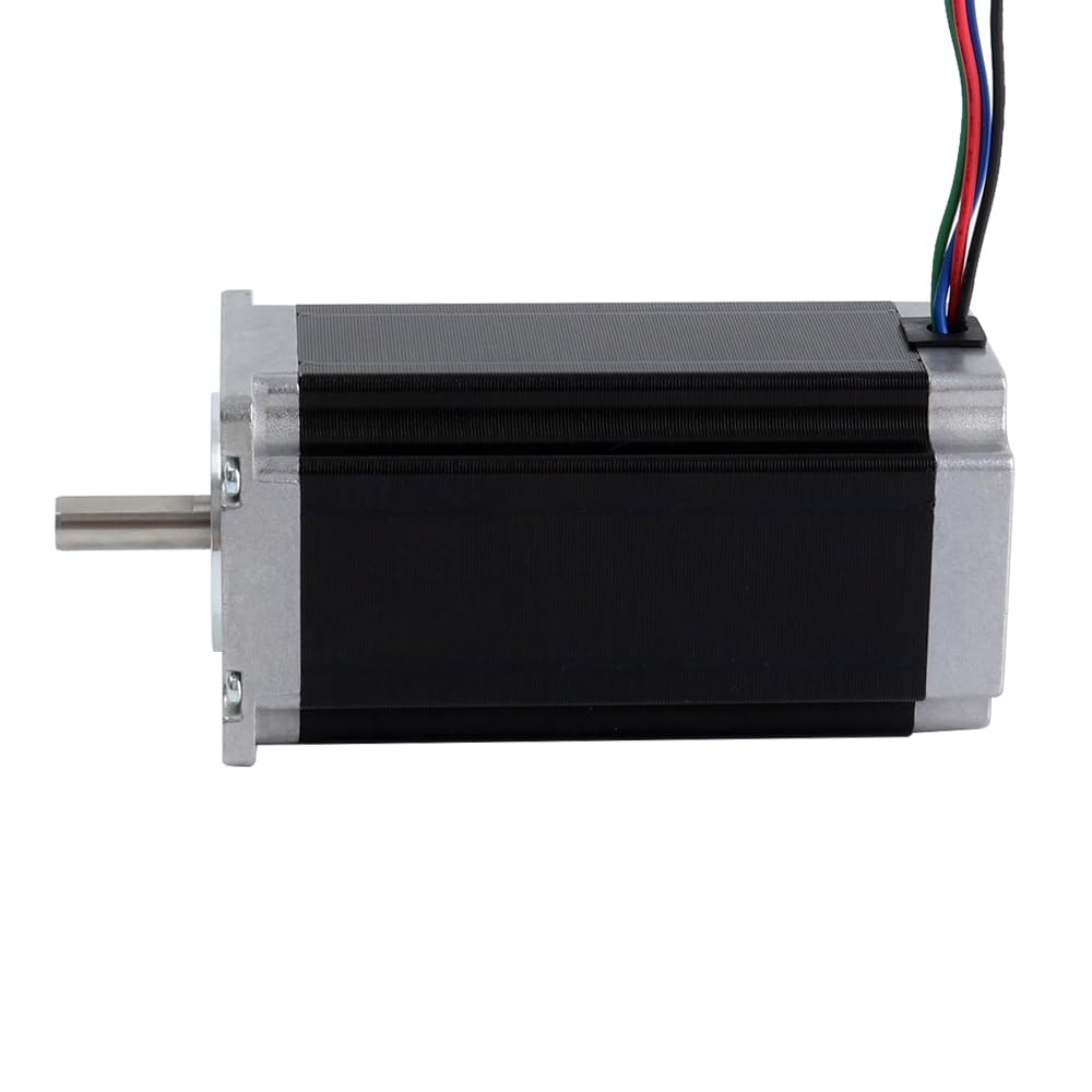 Stepperonline - Motore passo-passo Nema 23, albero da 8 mm, bipolare, 3 Nm (425 oz.in), 4,2 A, 57 x 57 x 113 mm, 4 fili, per macchina di incisione CNC