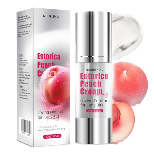 SKSOYT Estorica Peach Comfort Cream for Women – Lightweight Hydrating Formula with Natural Peach Essence – Soothing Moisture for Daily Intimate Skin Care – 30ml