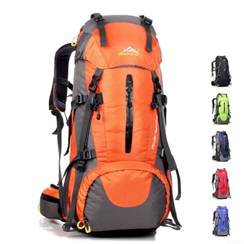 Mochila de senderismo 50L impermeable para evitar ropa mojada en acampadas 5