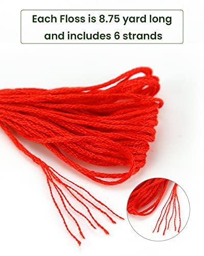image for Caydo 100 Skeins Embroidery Floss, Friendship Bracelets String with 12