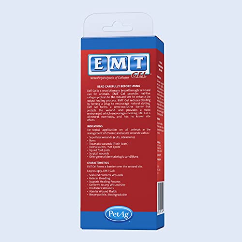 Petag Emt Gel First Aid Kit For Dog Wound Care - Contains Hydrolyzed Collagen - Seals, Soothes, And Protects Wounds - 1 Fl Oz #TOP1
