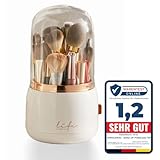 🔆 NIE WIEDER PEINLICHE MOMENTE: Wenn Besuch vor der Tür steht oder deine Freunde zu dir kommen, sorgt unser praktischer Make-up-Organizer für eine mühelose und ordentliche Aufbewahrung deiner Kosmetikpinsel.