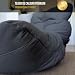 Aiire Relaxo Sitzsack XXL für Kuschelecke - Bean Bag Design mit Füllung - Riesen Sitzsäcke Erwachsene, Sitz Sack Flauschig - Bodenkissen Grob, Bodenstuhl, Bodensessel Anthrazit