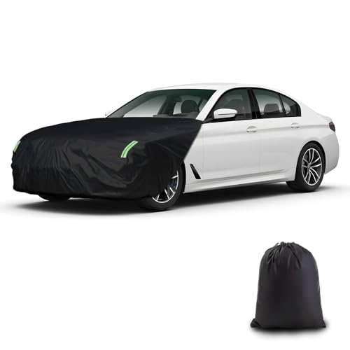 Federedevo Universal Car Engine Cover for Sedans/Hatchbacks (L: 181-205in x 65-73in) Car Hood Cover with Reflective Straps Elastic Band & Hook