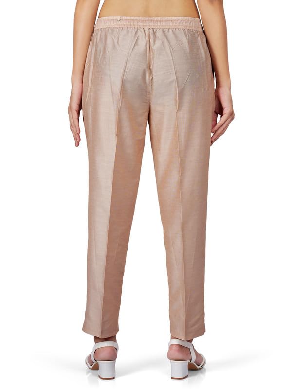 Image of Trouser Pants for Women,Stylish Trousers for Woman for Kurti Relaxed & Regular Straight fit Palazzo,Ethnic Bottom Formal Pants for Women Office wear Casual & Daily Use