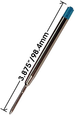 12 - Blue Gel Parker Compatible Pen Refills. Smooth Writing German .7mm Medium Tip and Ink. #30526PP