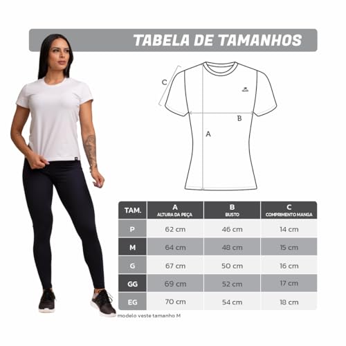 Camiseta Algodão Solid Muvin - Feminino - Mais Conforto - Academia – Camiseta Manga Curta - Treino F