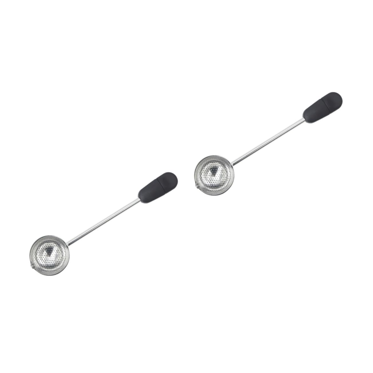 Cabilock Twisting Stainless Steel Tea Infuser with Handle Tea Accessories for Loose Leaf Herbs Spices Long Neck Fits Cups