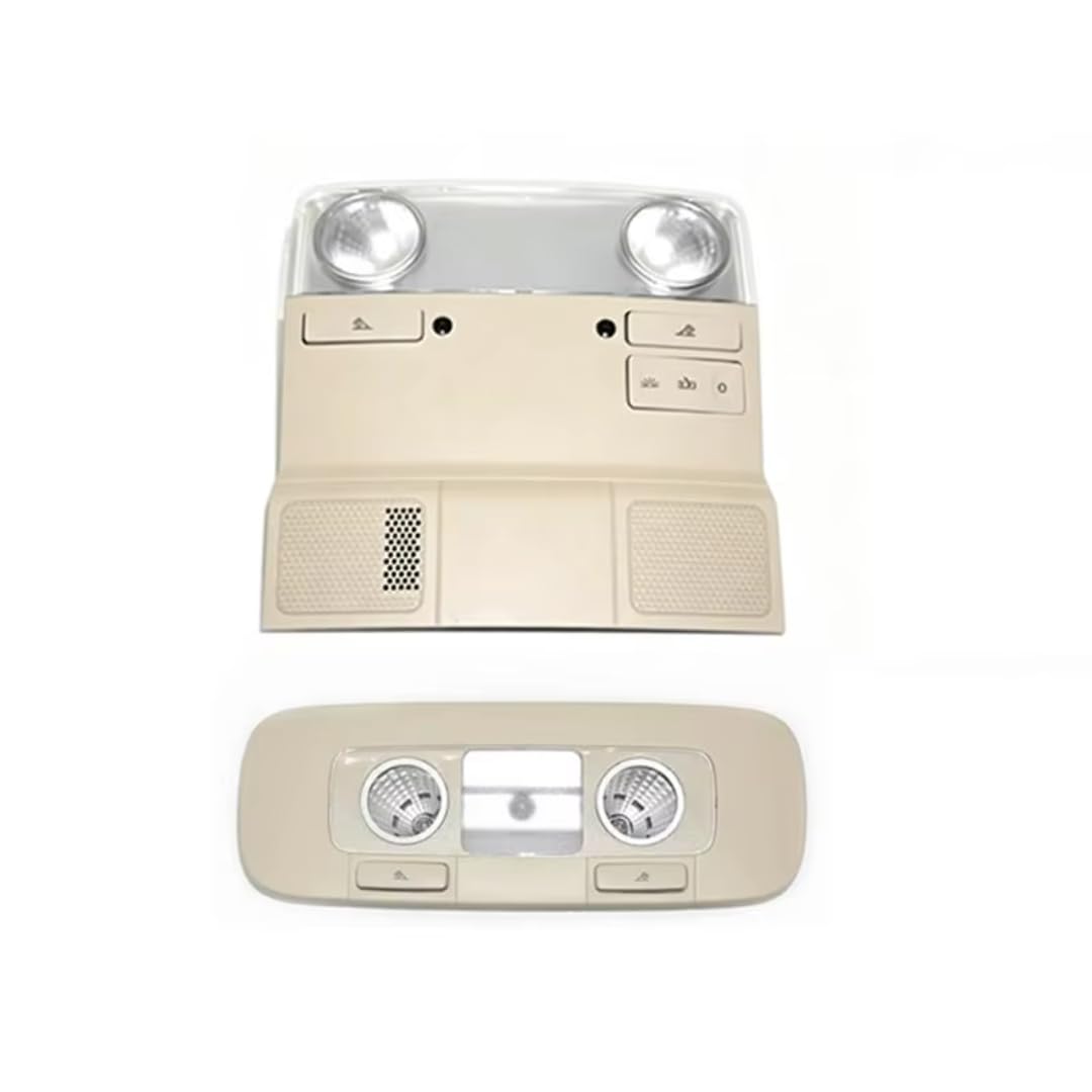 Lámparas de techo tipo cúpula gris y beige con ajuste original para VW Golf 6